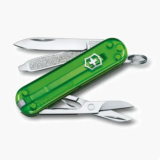 Classic SD Swiss Army Knife, Transparent Green