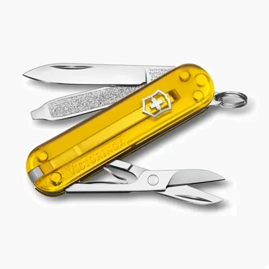 Classic SD Swiss Army Knife, Transparent Yellow