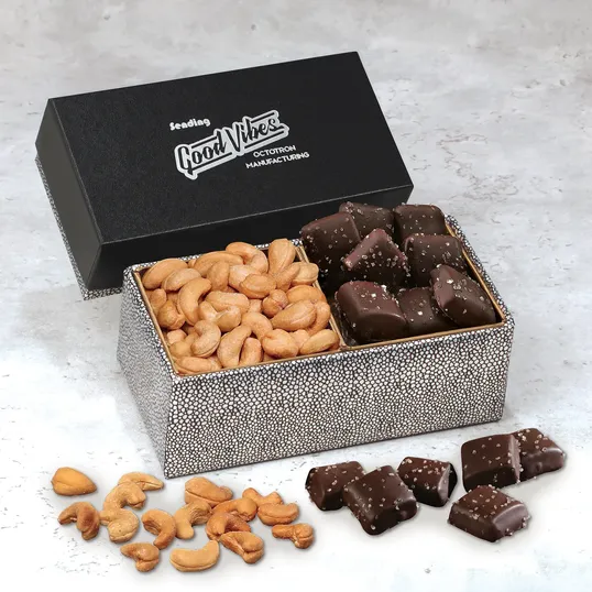 Cashews & Chocolate Sea Salt Caramels Gift Box