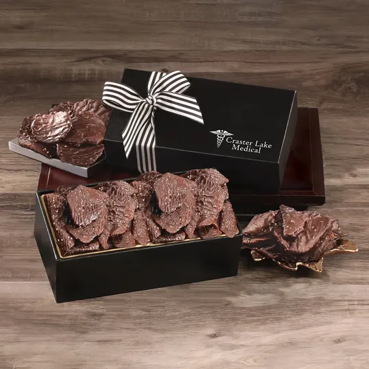 Chocolate Splendor Gift Box with Chocolate Sea Salt Potato Chips