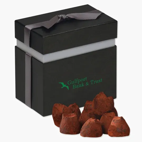 Cocoa Dusted Truffles in Elegant Treats Gift Box