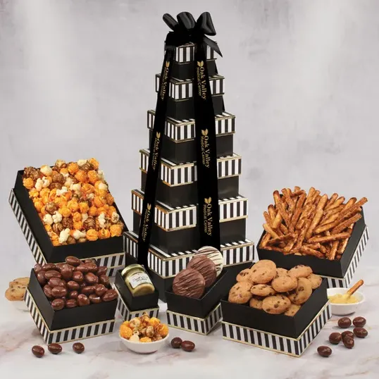 Flavorful Delights Gift Tower
