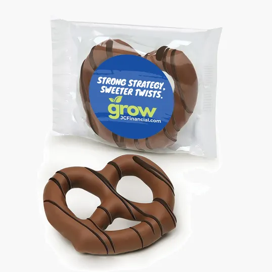 Milk Chocolate Dipped Pretzel, Individually Wrapped