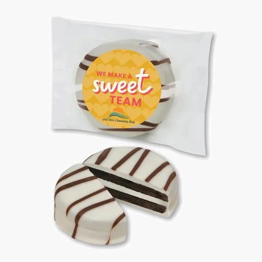 White Chocolate Covered Oreo Cookie, Individually Labeled