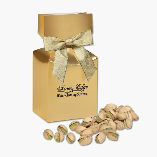 California Pistachios in Gold Premium Delights Gift Box
