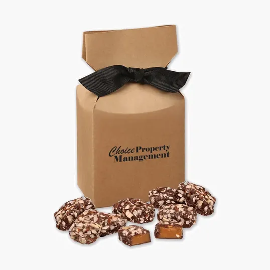 English Butter Toffee in Kraft Premium Delights Gift Box