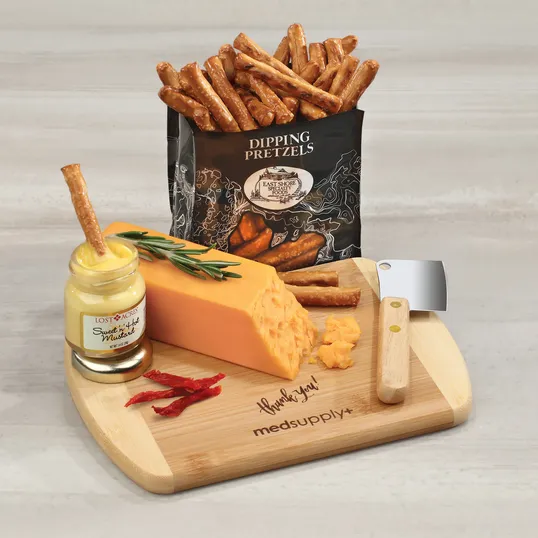 Classic Combination Firebranded Bamboo Snack Board