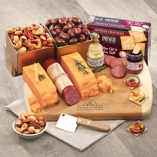 Party Starter Cheese Gift with Bamboo Board