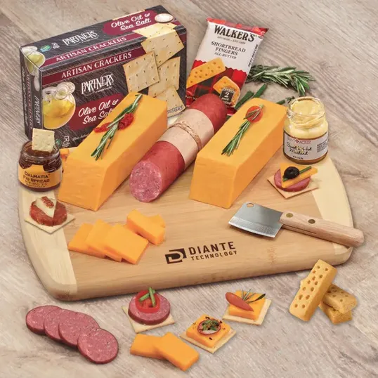 Wisconsin Variety Package with Bamboo Cutting Board