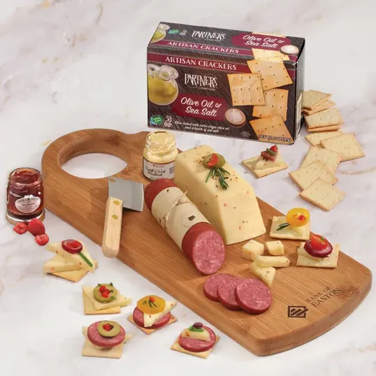 Shelf Stable Charcuterie Starter with Bamboo Serving Board