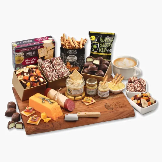 The Good Life Firebranded Acacia Charcuterie Board Gift