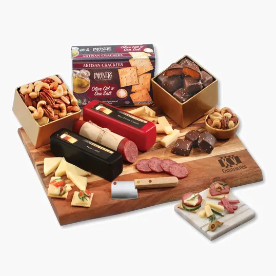 Shelf Stable A Great Impression Acacia Board Gift Set