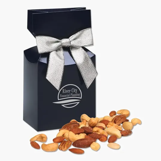 Deluxe Mixed Nuts in Navy Gift Box
