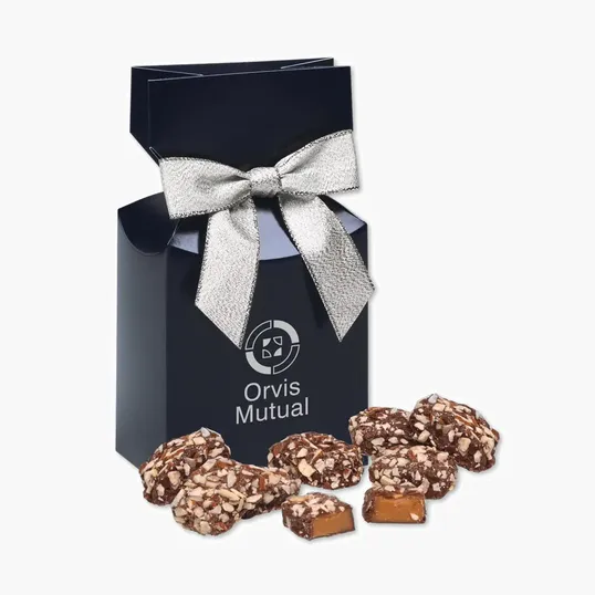 English Butter Toffee in Navy Premium Delights Gift Box