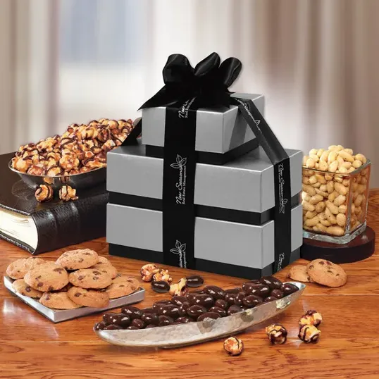 Taste Tempting Tower of Appreciation Gift Basket