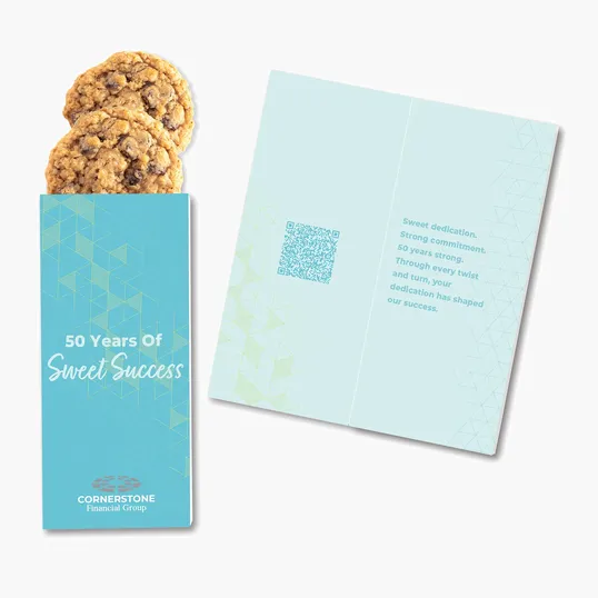 Full-Color Custom Sweeter Cards with Oatmeal Raisin Cookies