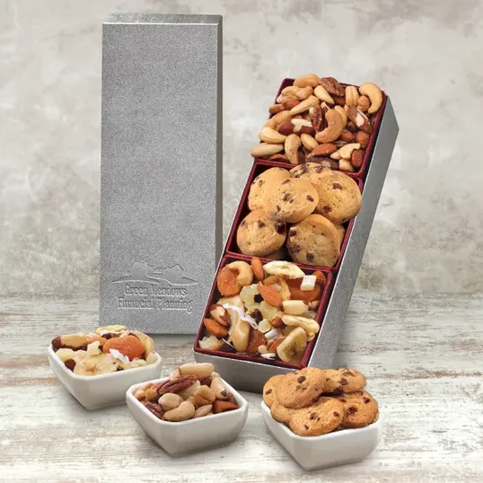Silver Snack Trio Gift Box