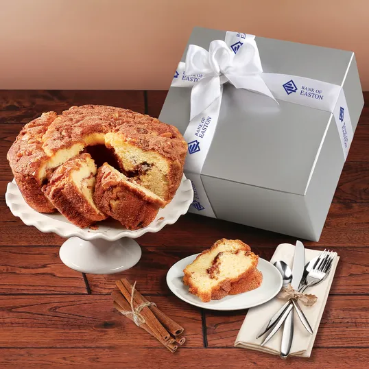 Cinnamon Walnut Coffee Cake in Gift Box