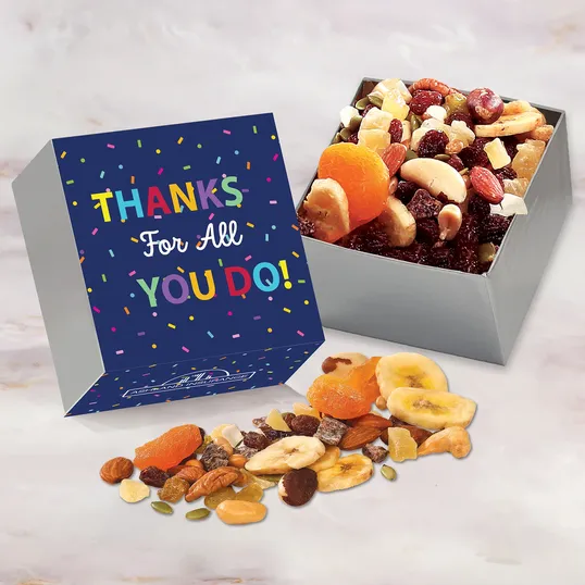 Simply Perfect Silver Gift Box with Western Trail Mix, 5 oz.