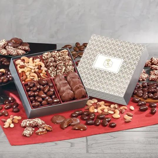 Signature Assortment Gift Box with Silver & Gold Geometric Sleeve
