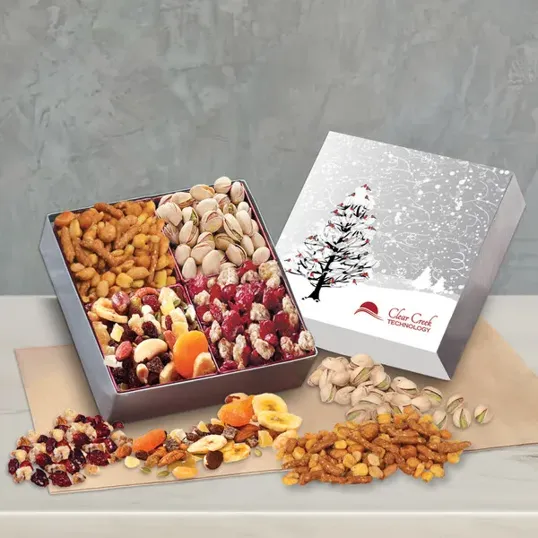 Gift Box with Gourmet Treats and Cardinals Sleeve
