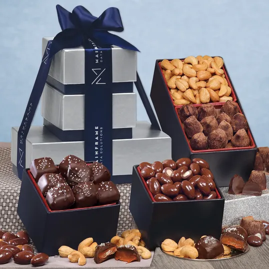 Taste Tempting Tower of Treats Gift Box
