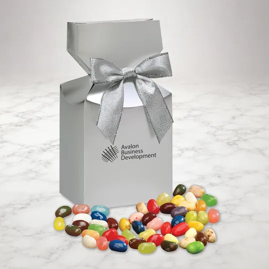Jelly Belly Jelly Beans in Silver Premium Delights Gift Box