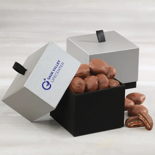 Caramel Pecan Clusters Gift Box with Foil-Stamped Lid