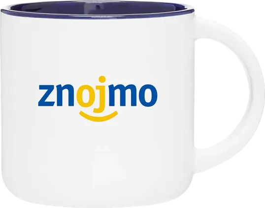 Minolo 14 oz Ceramic Mug, Matte White — view 5