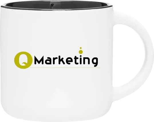 Minolo 14 oz Ceramic Mug, Matte White — view 6