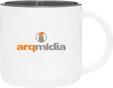 Minolo 14 oz Ceramic Mug, Matte White — view 8