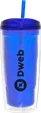 Geo 16 oz Acrylic Tumbler with Straw — view 2