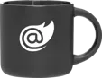 Minolo 14 oz Ceramic Mug, Matte Black — view 5
