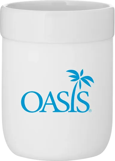 12 oz Opal Ceramic Tumbler with Silicone Sleeve