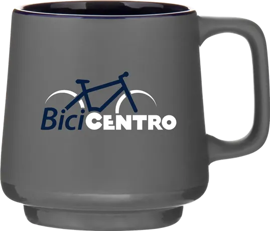 Windsor 12 oz Ceramic Mug, Matte Gray