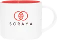 Monaco 16 oz Ceramic Mug, Matte White — view 2