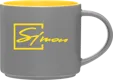 Monaco 16 oz Ceramic Mug, Matte Storm Gray — view 4