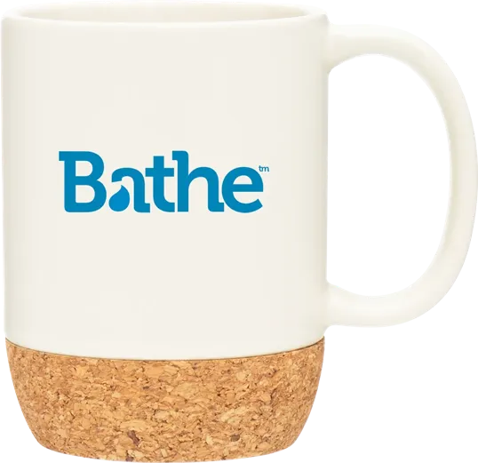 Beck 13 oz Ceramic Mug with Cork Base — view 3