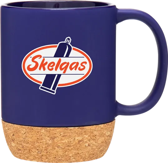 Beck 13 oz Ceramic Mug with Cork Base — view 4