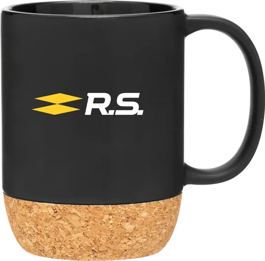 Beck 13 oz Ceramic Mug with Cork Base — view 5