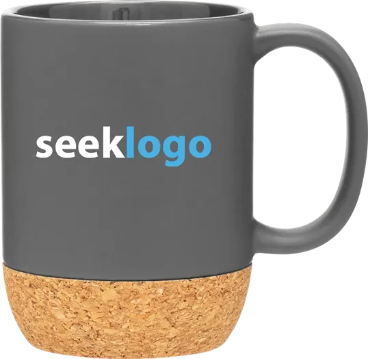 Beck 13 oz Ceramic Mug with Cork Base — view 6