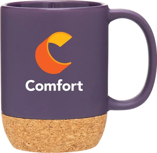 Beck 13 oz Ceramic Mug with Cork Base — view 7