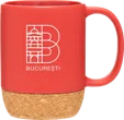 Beck 13 oz Ceramic Mug with Cork Base — view 2