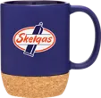 Beck 13 oz Ceramic Mug with Cork Base — view 4