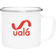 Whitney 13 oz Enamel Mug with Stainless Steel Rim