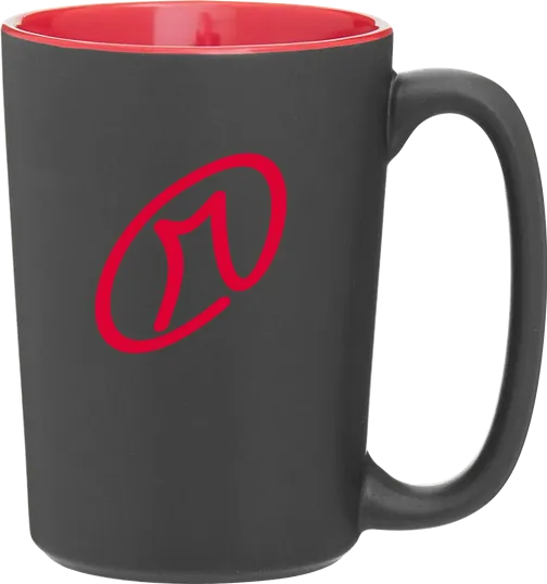 Rocca 12 oz Ceramic Mug, Matte Black