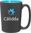 Rocca 12 oz Ceramic Mug, Matte Black — view 2