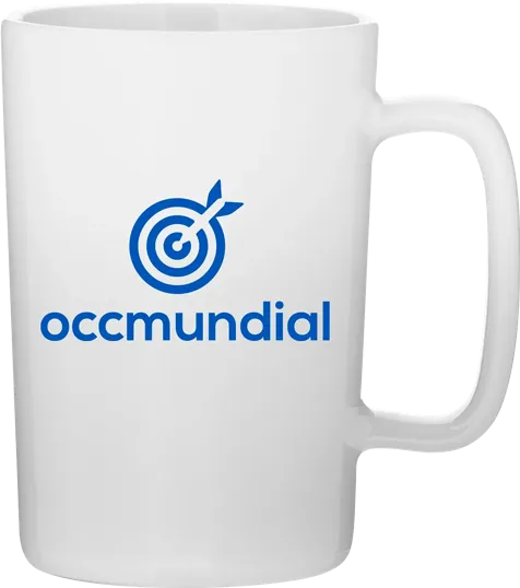 Rush 14 oz Ceramic Mug with Ombré Gloss Finish