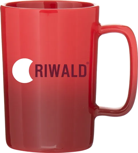 Rush 14 oz Ceramic Mug with Ombré Gloss Finish — view 3