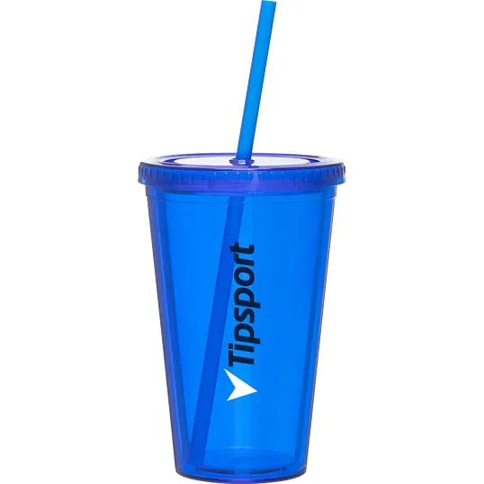 16 oz Spirit Acrylic Tumbler with Lid and Straw — view 2